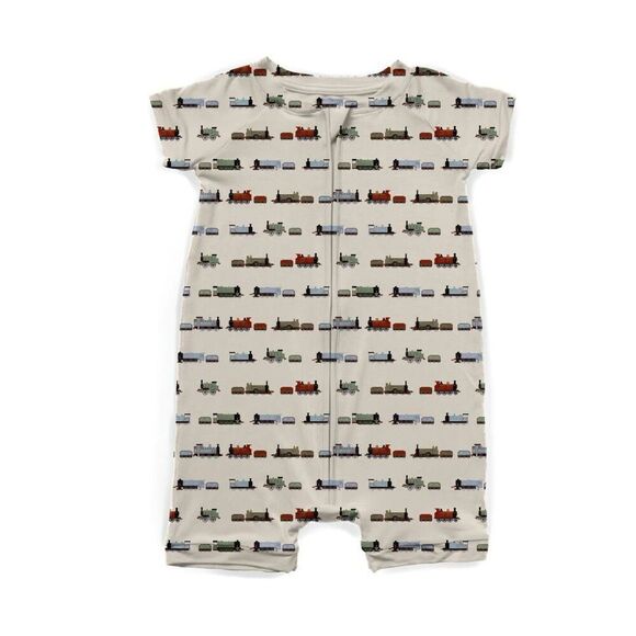 NWT Wild Woven Whistlestop Ribbed Zip Shortie Romper - Modal like Bamboo - Picture 1 of 4